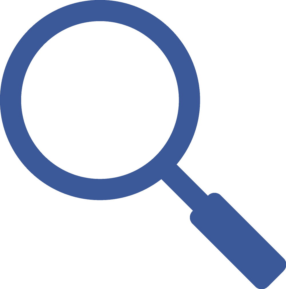 910 9100346 Facebook Search Icon Blue Magnifying Glass Icon